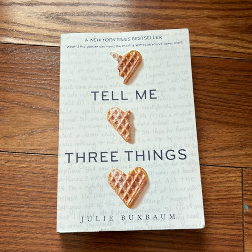 Tell Me Three Things YA romance book!